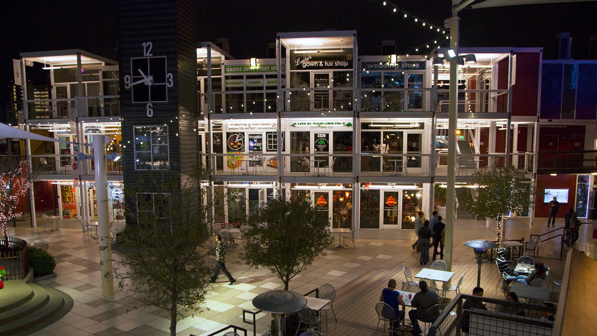 Container Park shopping mall made out of containers