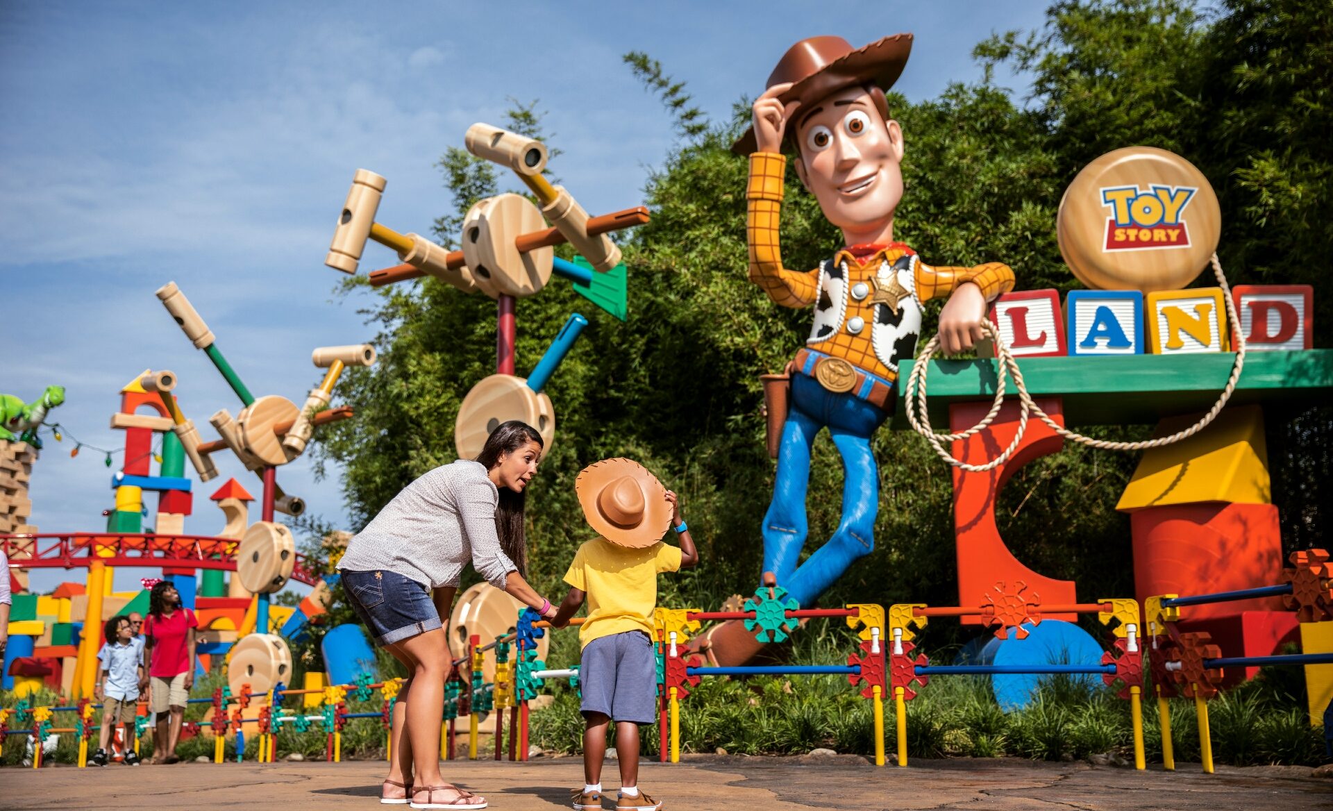 Woody & Toy Story land entrance at Hollywood Studios, Florida