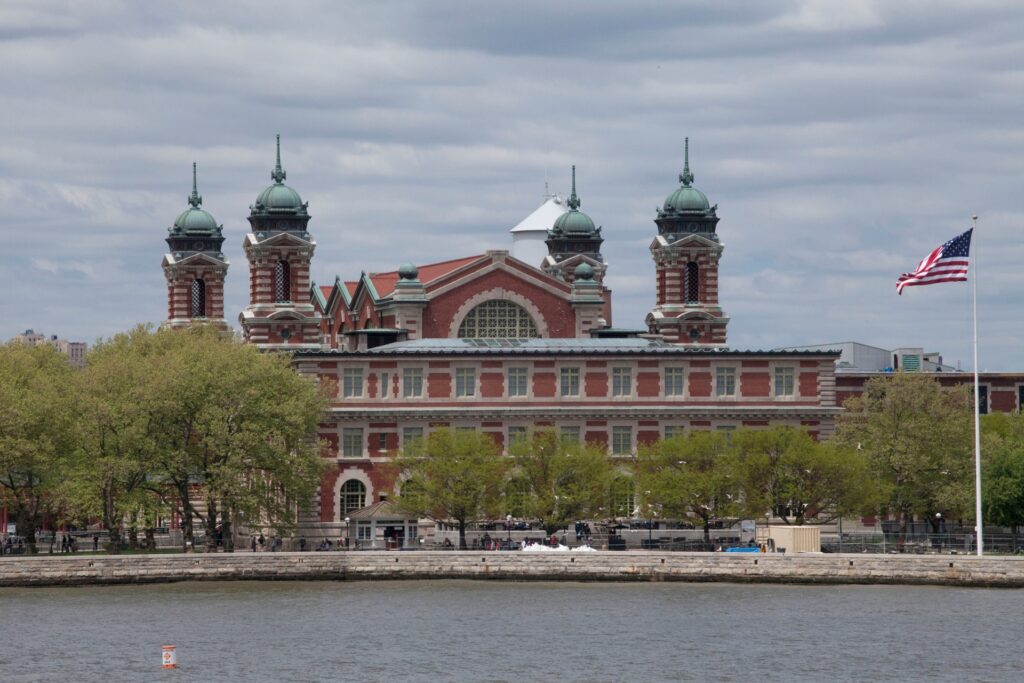 Ellis Island outside view from the water
