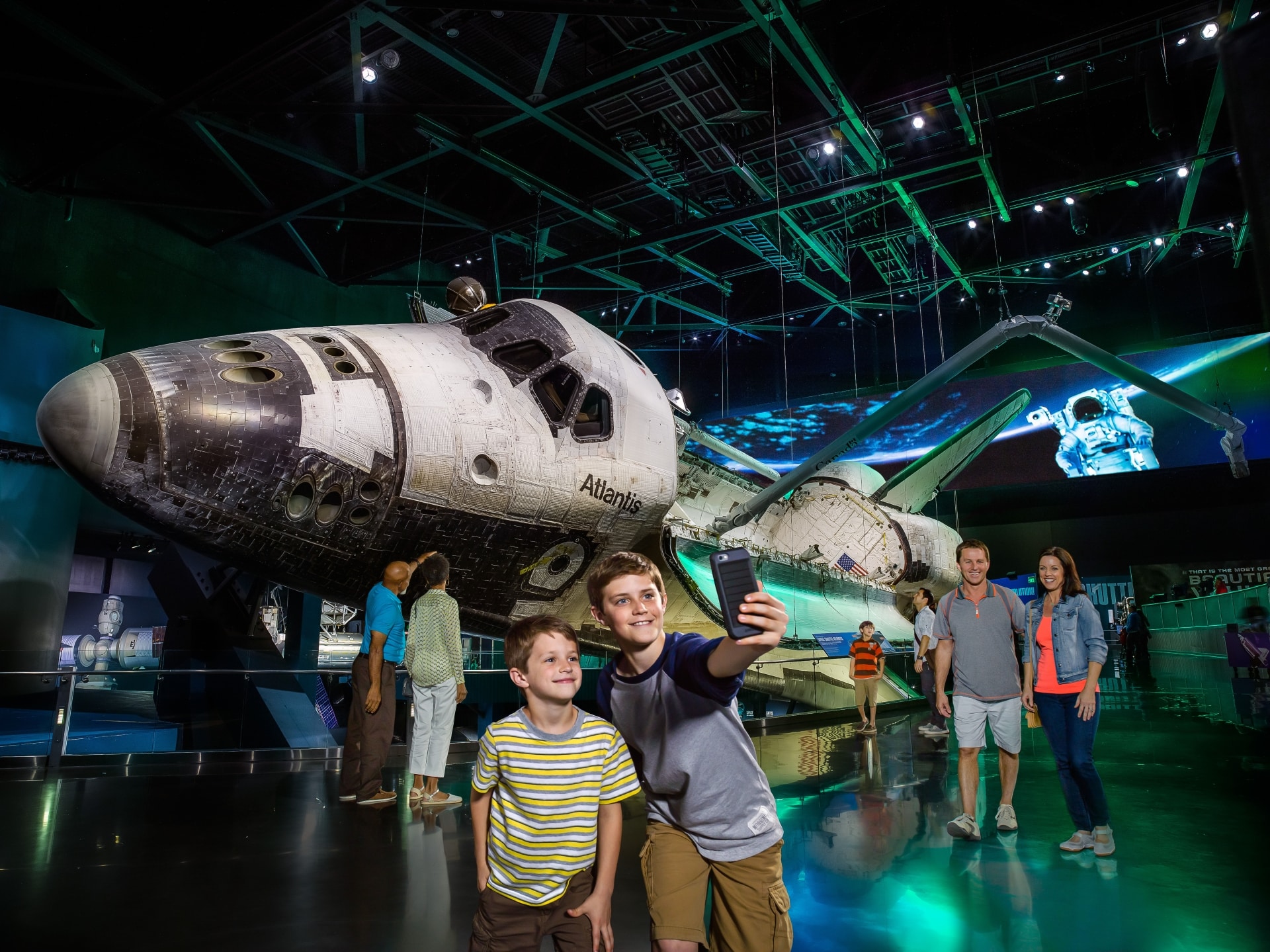 Space Shuttle Atlantis at Kennedy Space Centre, Florida