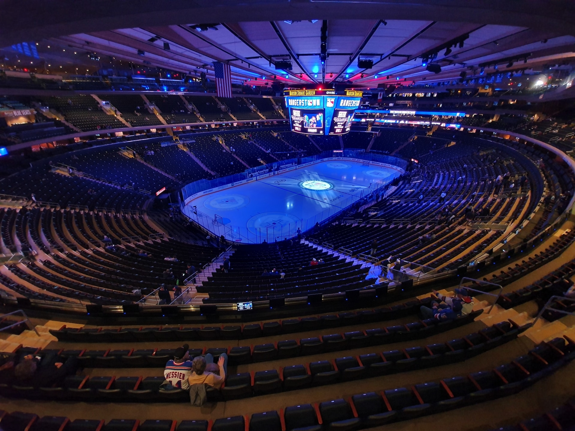 Inside view of Madison Square Garden NYC