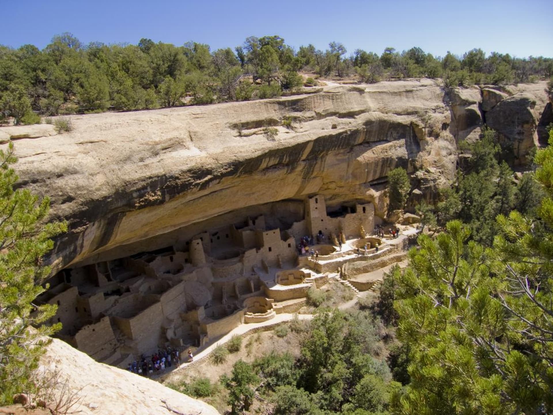 Mesa Verde NP archaeological site from native cultures in the past