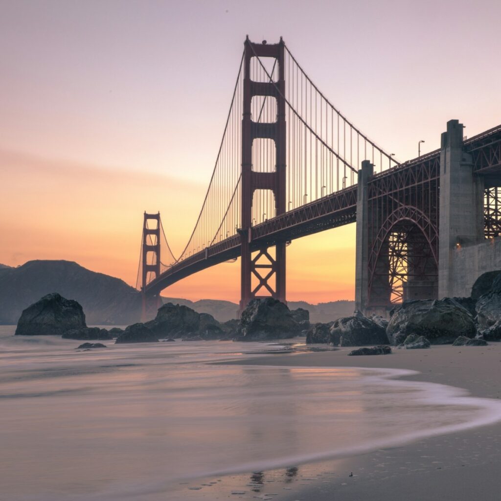 San Francisco Bridge at sunset