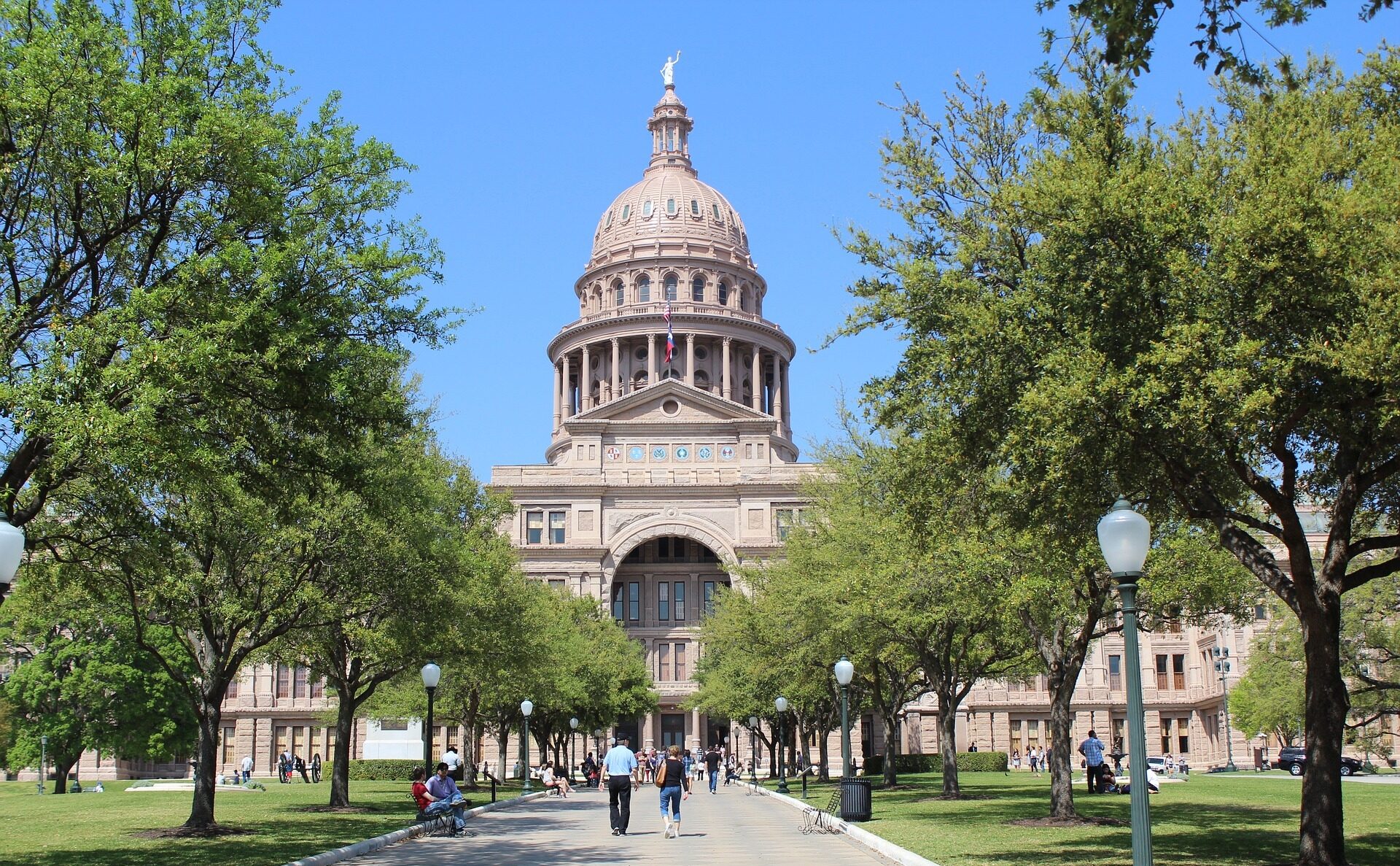 Texas State Capitol in summer