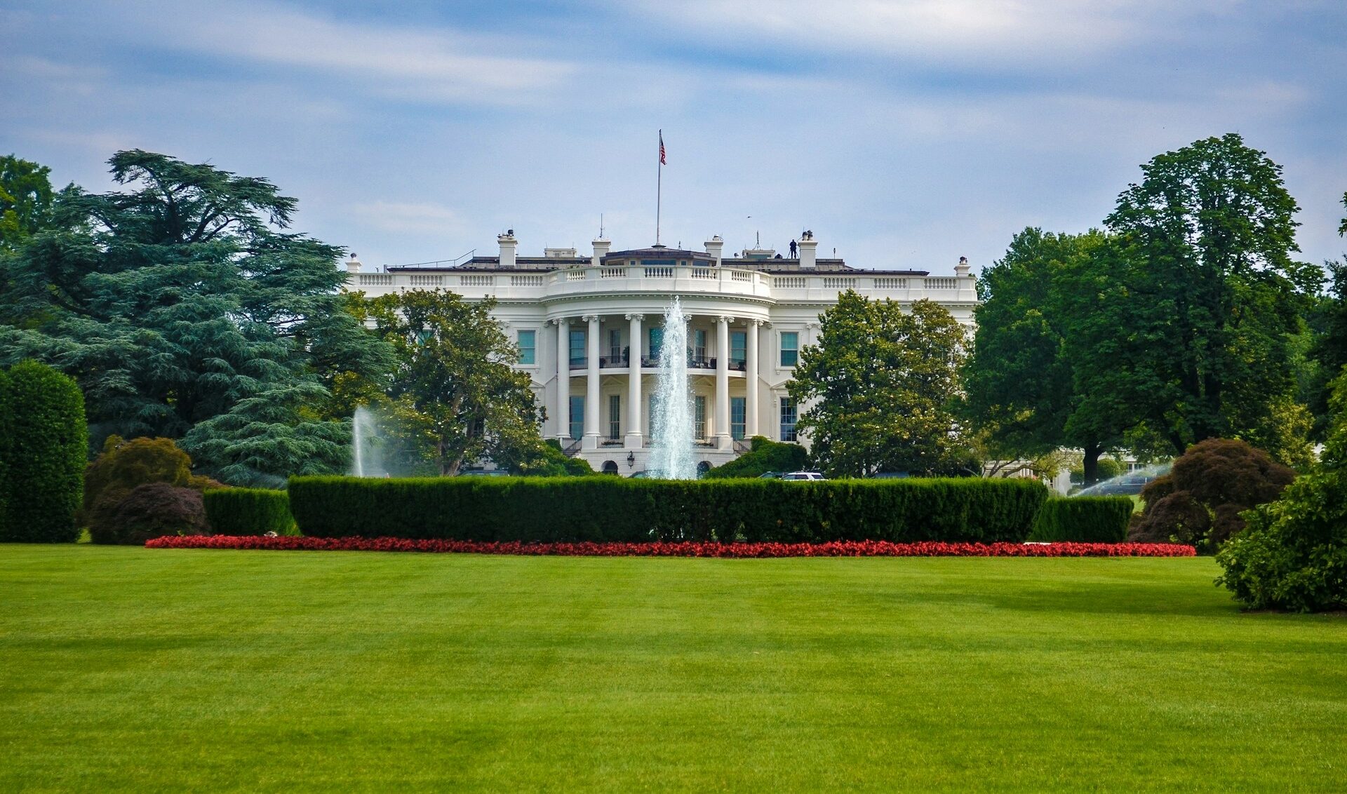 External view of The White House, Washington DC