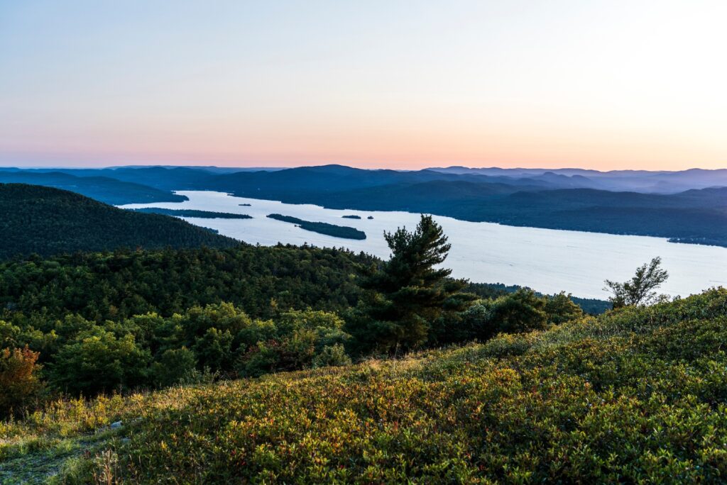 Adirondack Region Buck Mountain at sunset