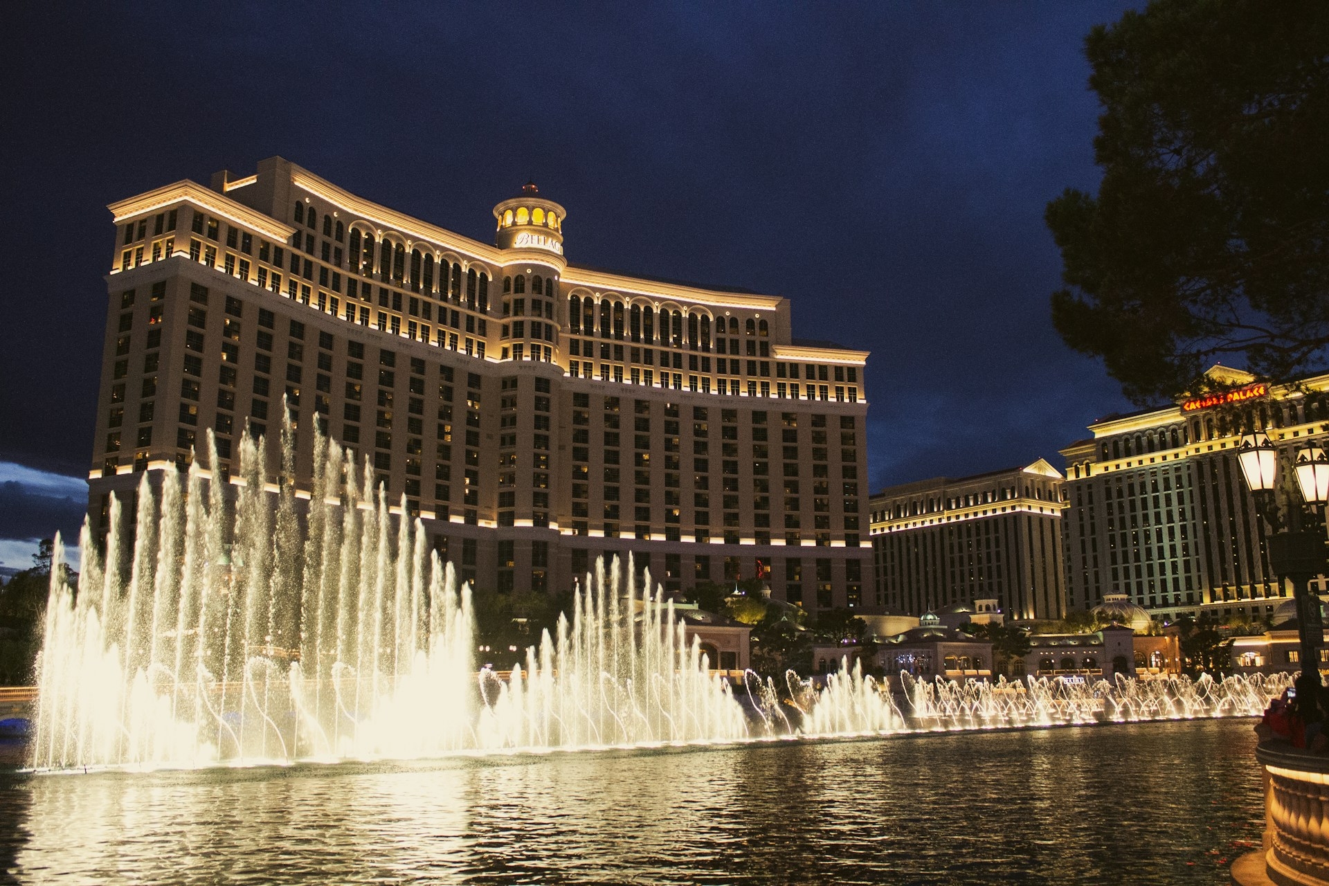 Vew of the Bellagio & The Bellagio Fountain