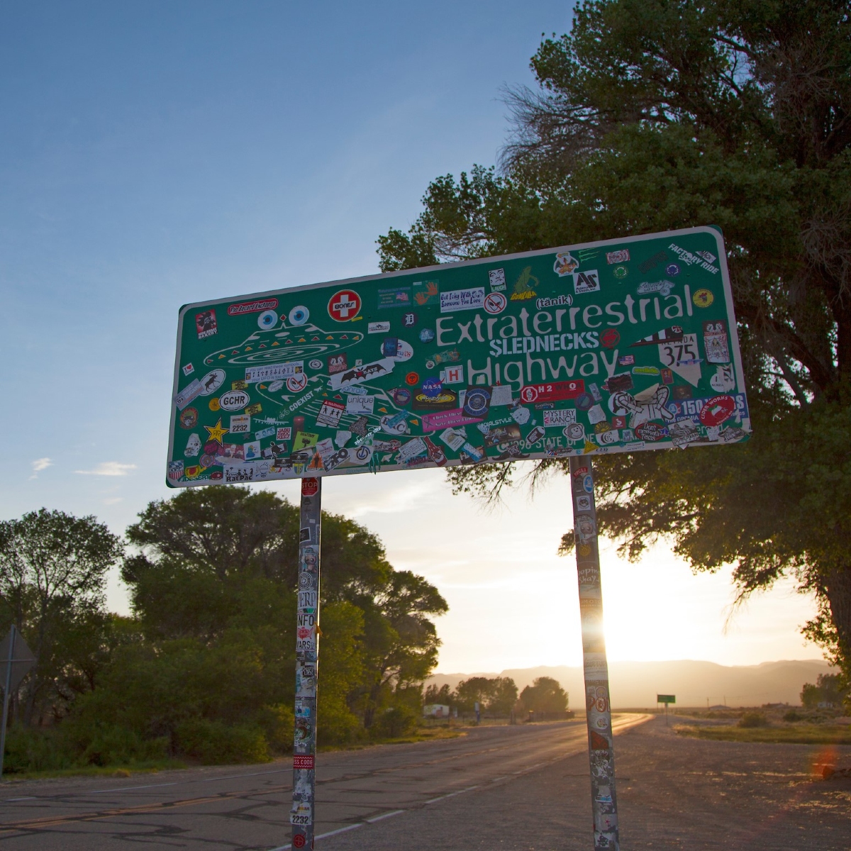 Road sign for Extraterrestrial Highway