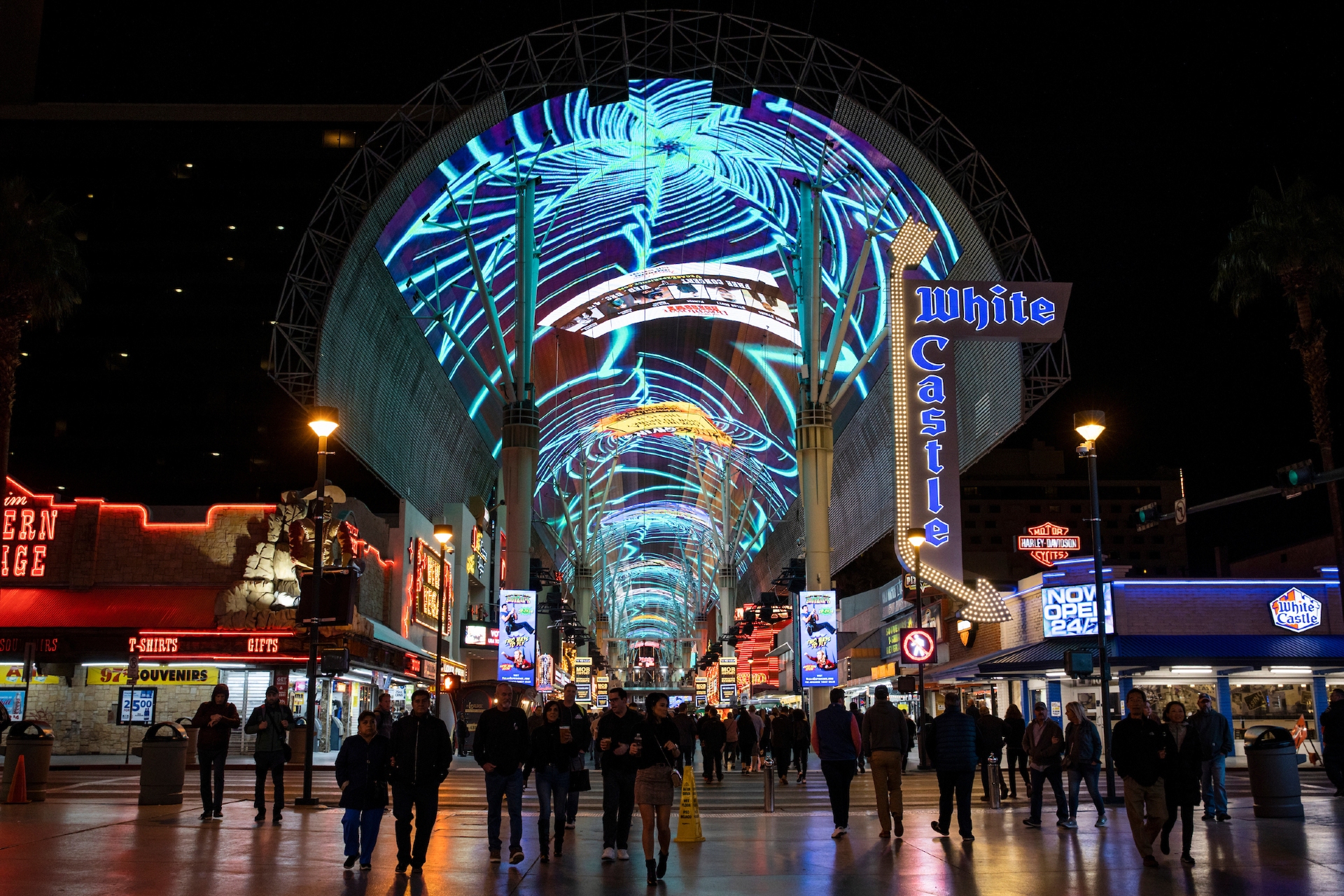 Fremont St Experience, Las Vegas at night