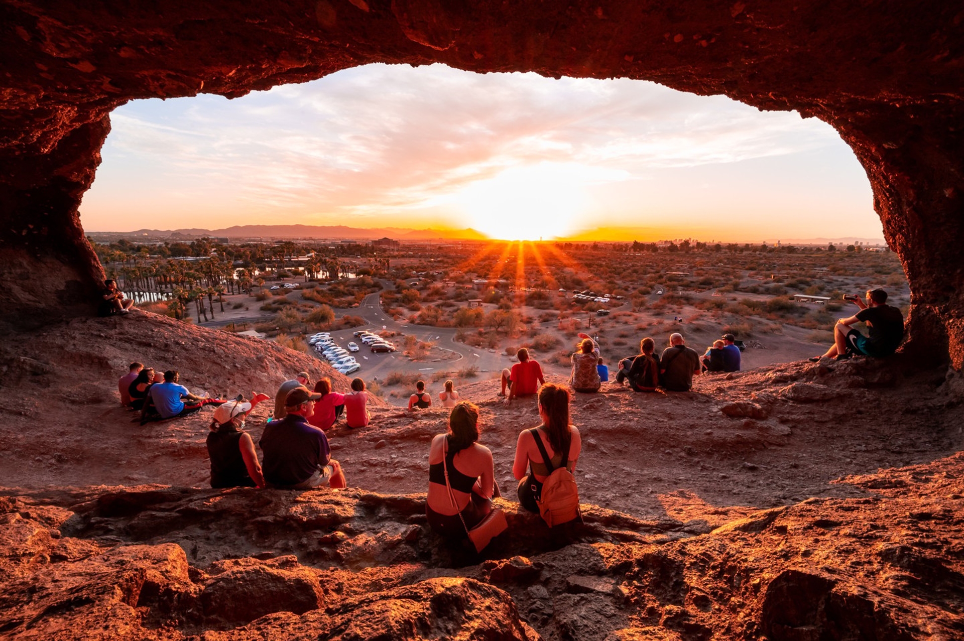 Hole_In_The_Rock stunning view of the hole in rock Arizona at sunset
