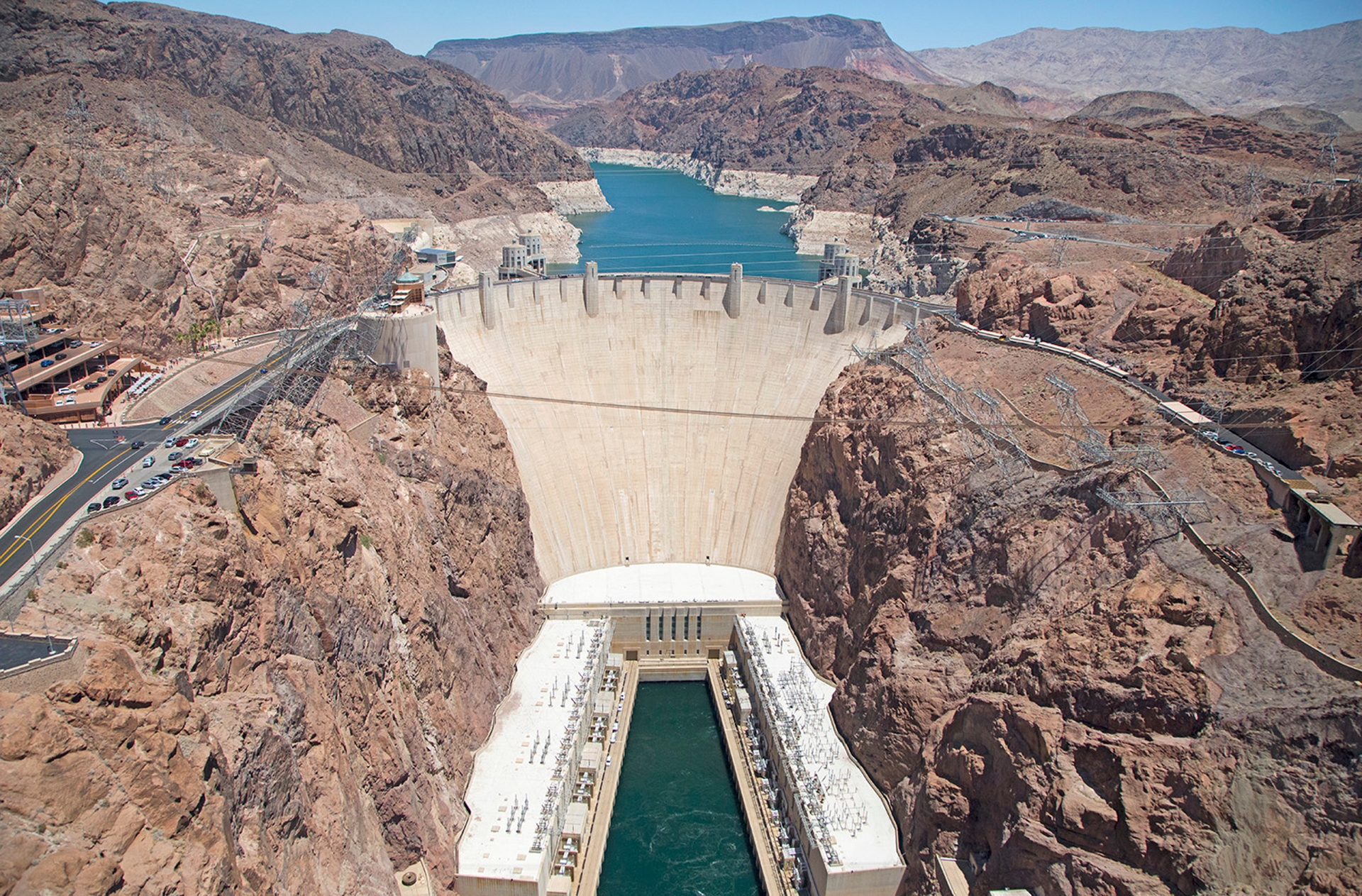 Aerial view of Hoover Dam
