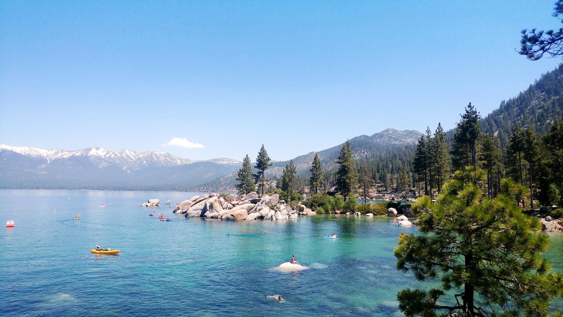 Lake Tahoe Nevada Side gorgeous blue waters & scenery