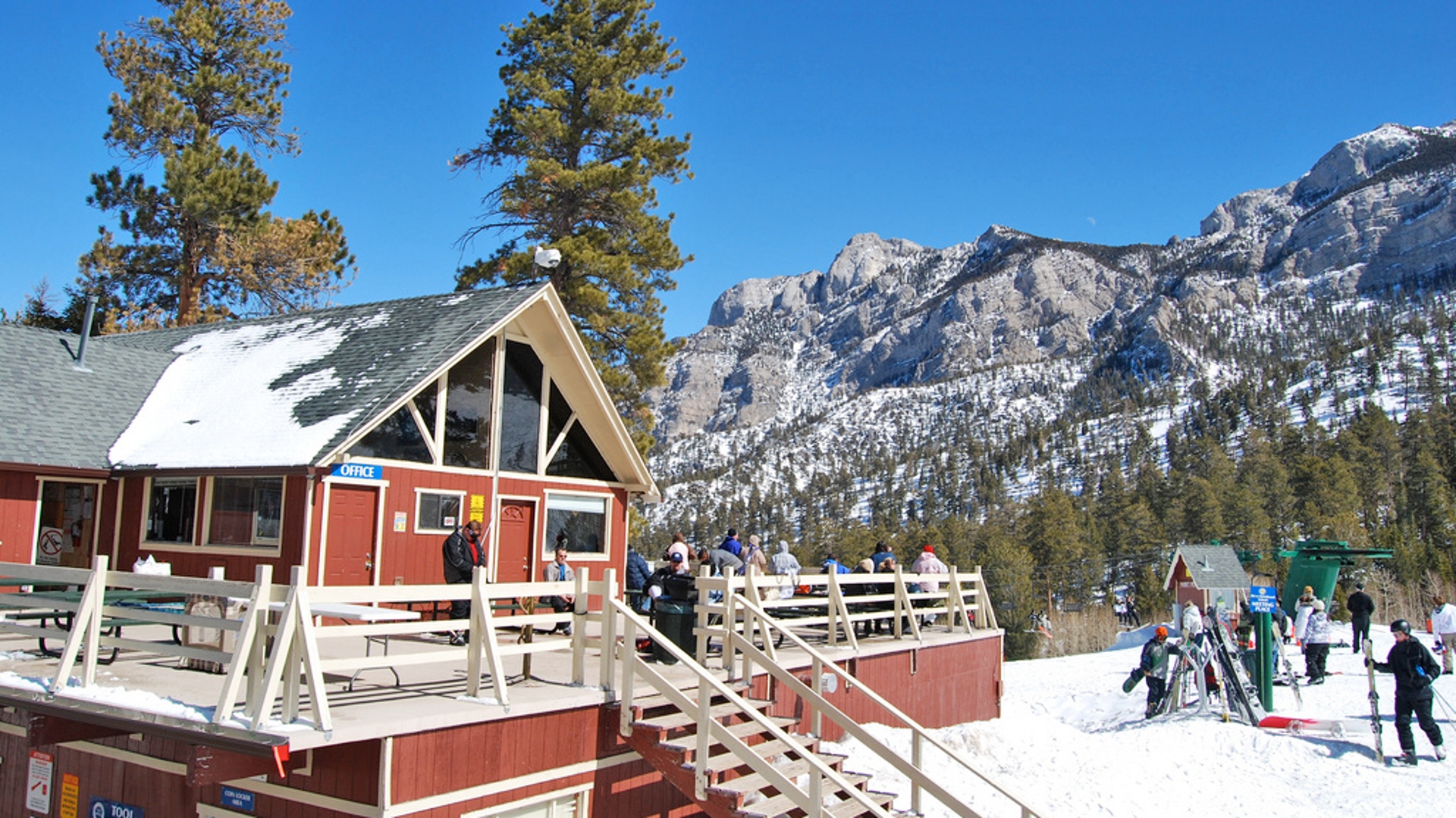 The club house at Lee Canyon Ski Resort