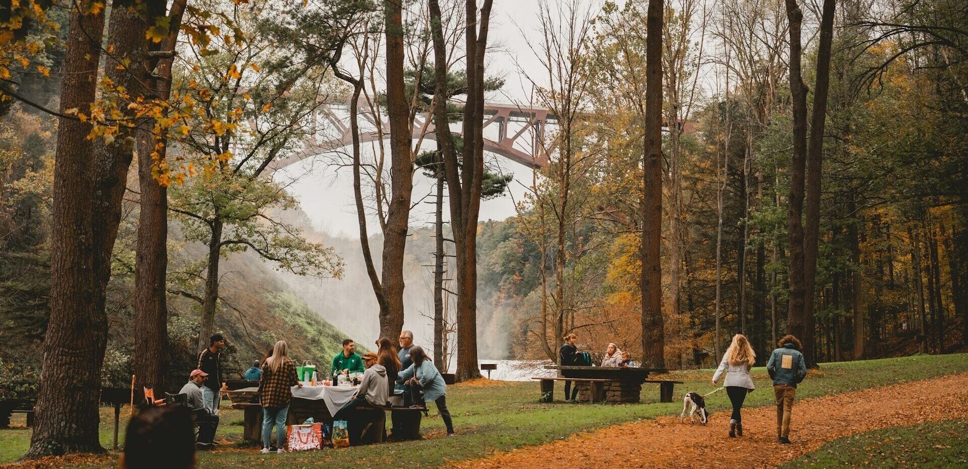Letchworth State Park-NY beautiful park by the river & falls