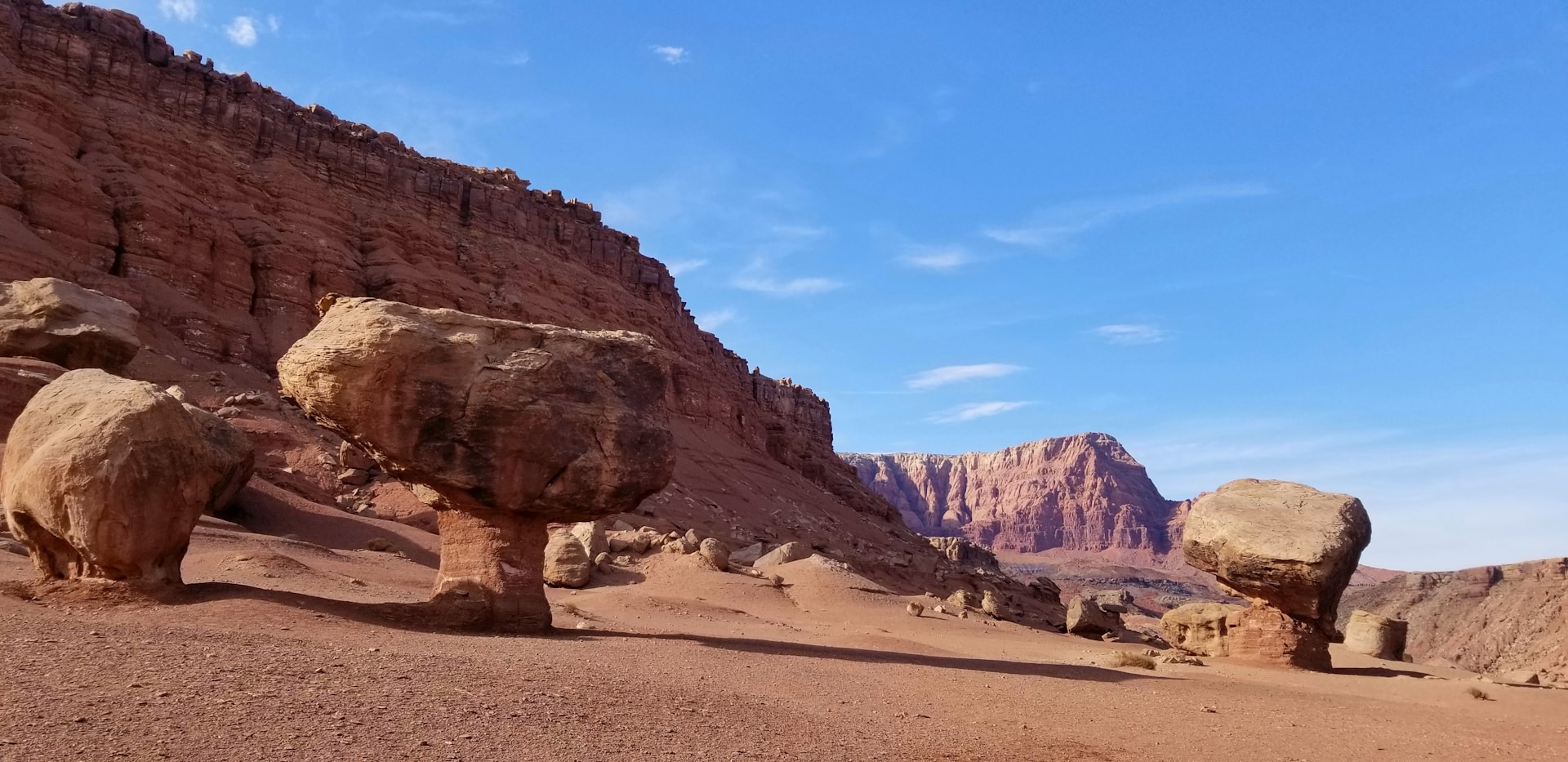 Marble Canyon with unique rock formations