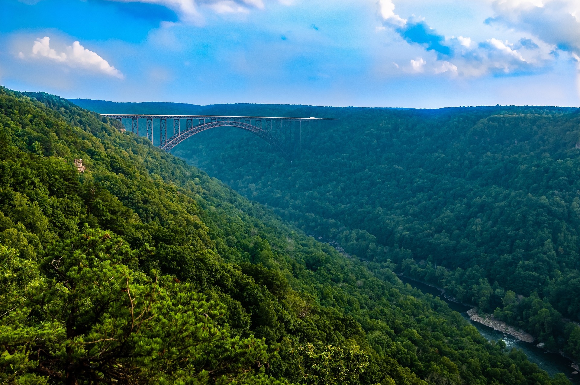 New River Gorge National Park highest suspension bridge in the USA