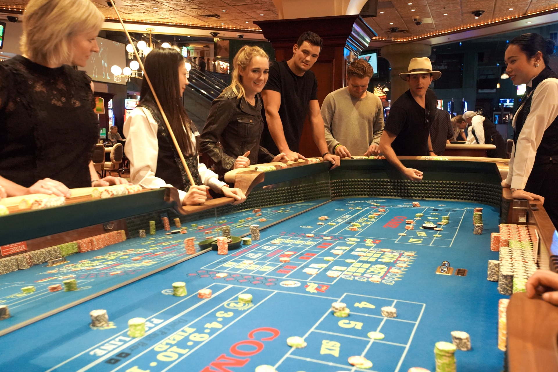 Playing craps at the Paradise Casino Reno