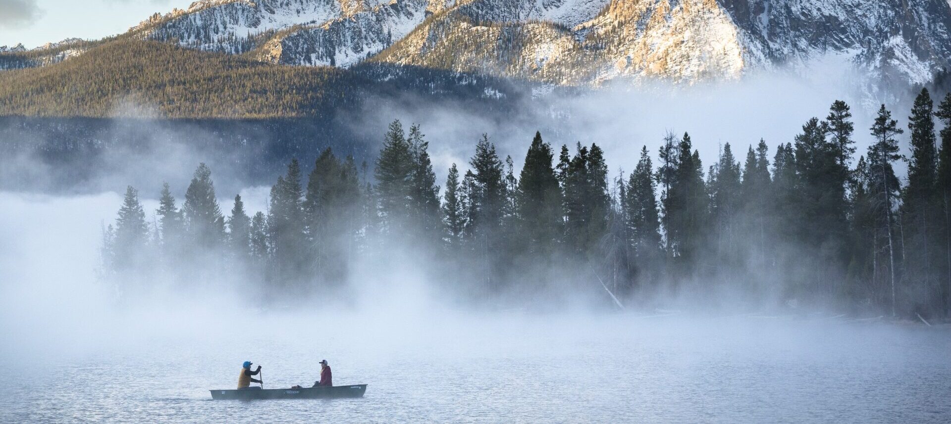 Redfish Lake mystical lake & mountains