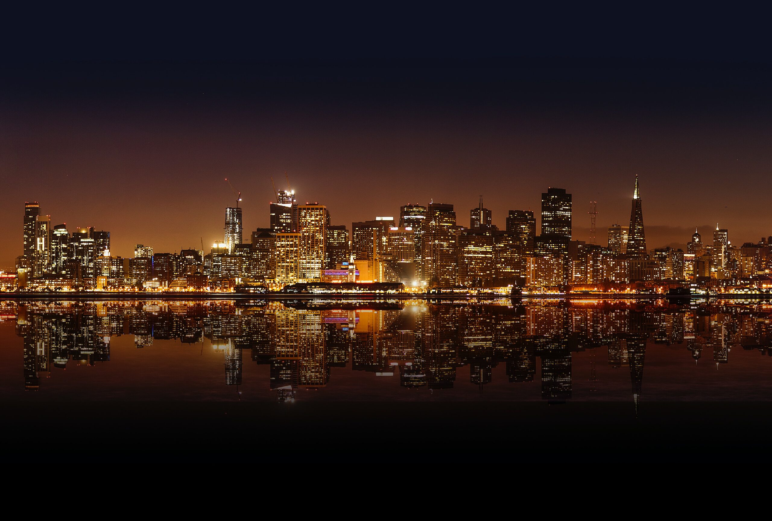 San Francisco City with night lights