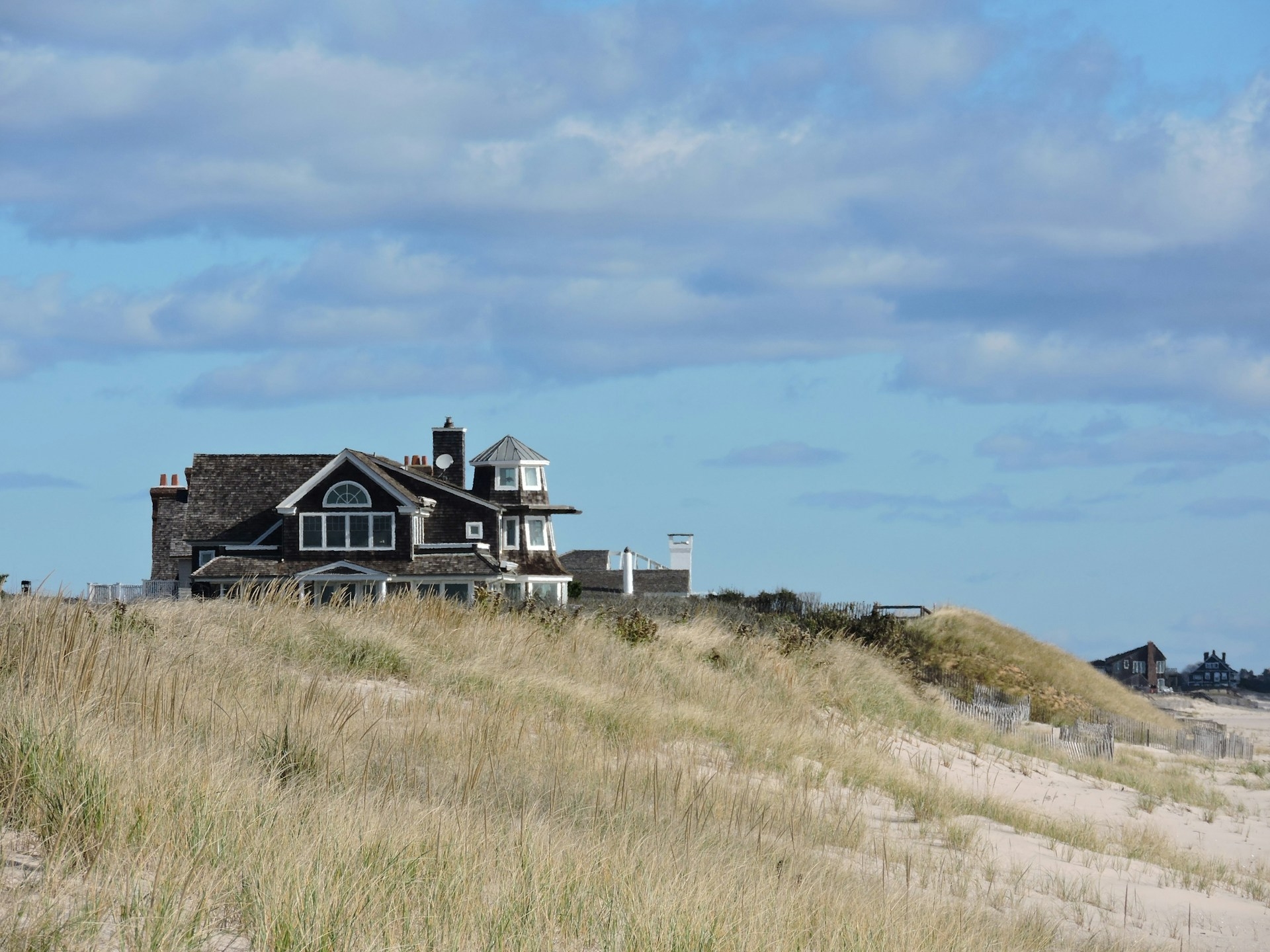 The Hamptons from the beach