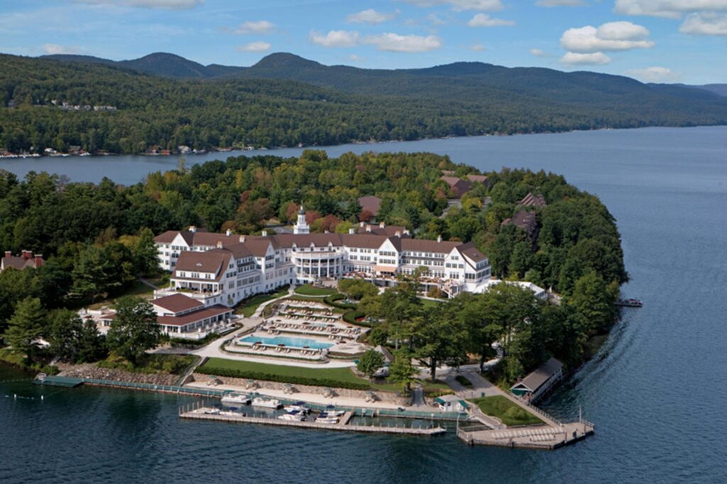 The Sagamore Resort stunning resort with an arial view