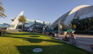 External view of the Anaheim Convention Centre