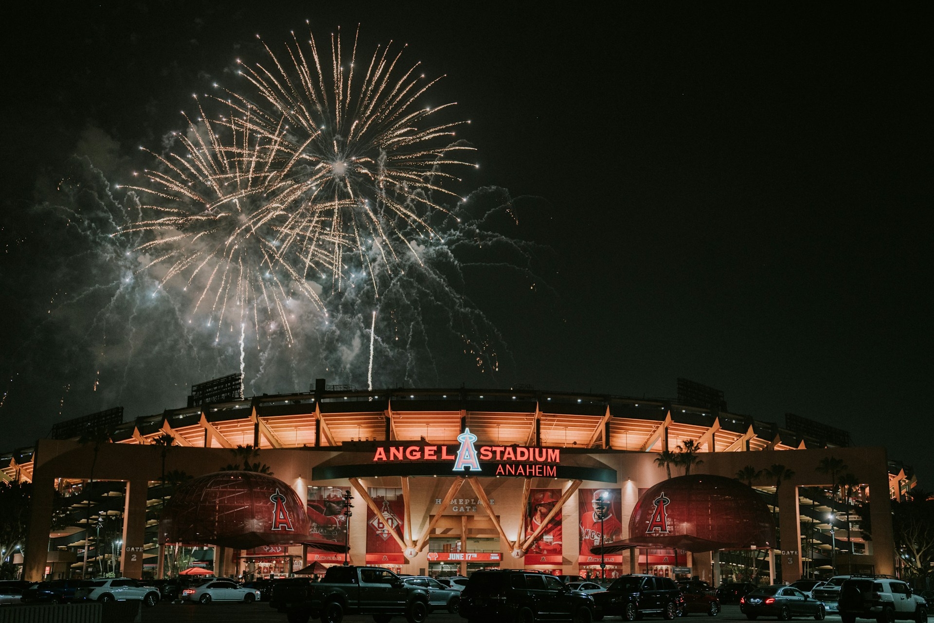 Angel Stadium Anaheim outside view of Stadium