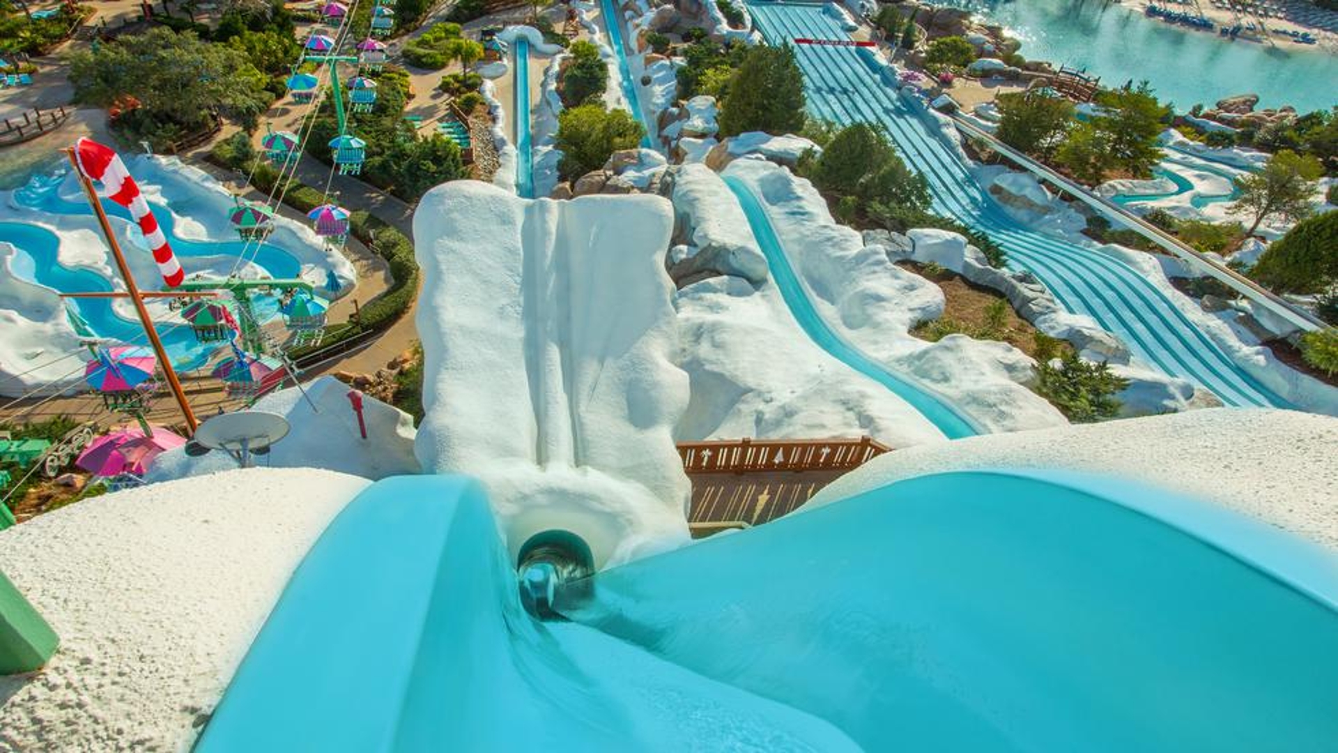Blizzard Beach Summit Plummet water park in Orlando