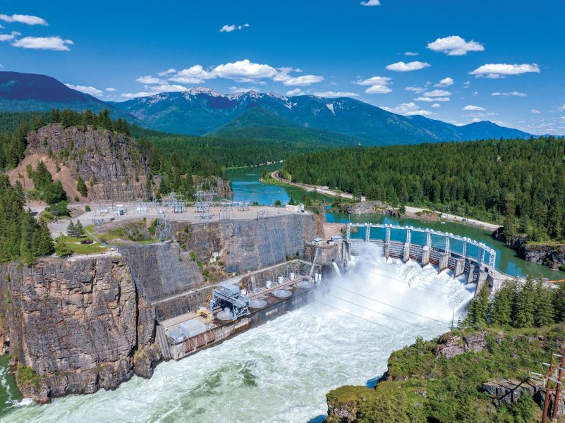 Cabinet Gorge Dam, on Clark Fork River Idaho