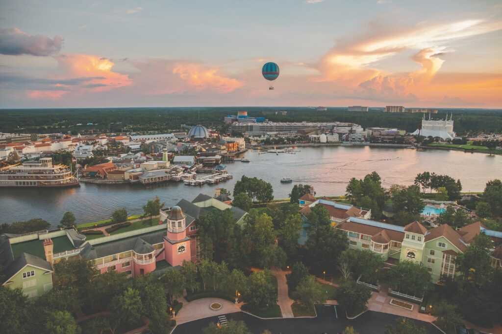 Disney Springs Aerial View of Restaurants & entertainment
