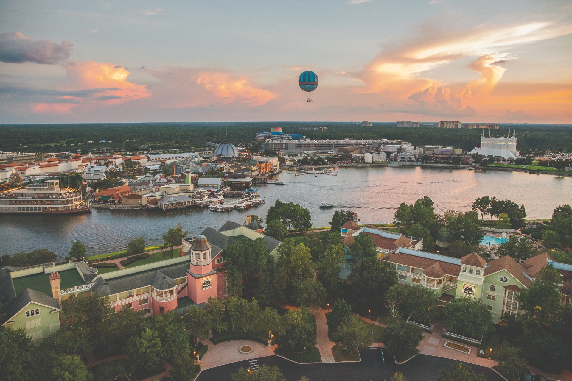 Disney Springs Aerial View of Restaurants & entertainment
