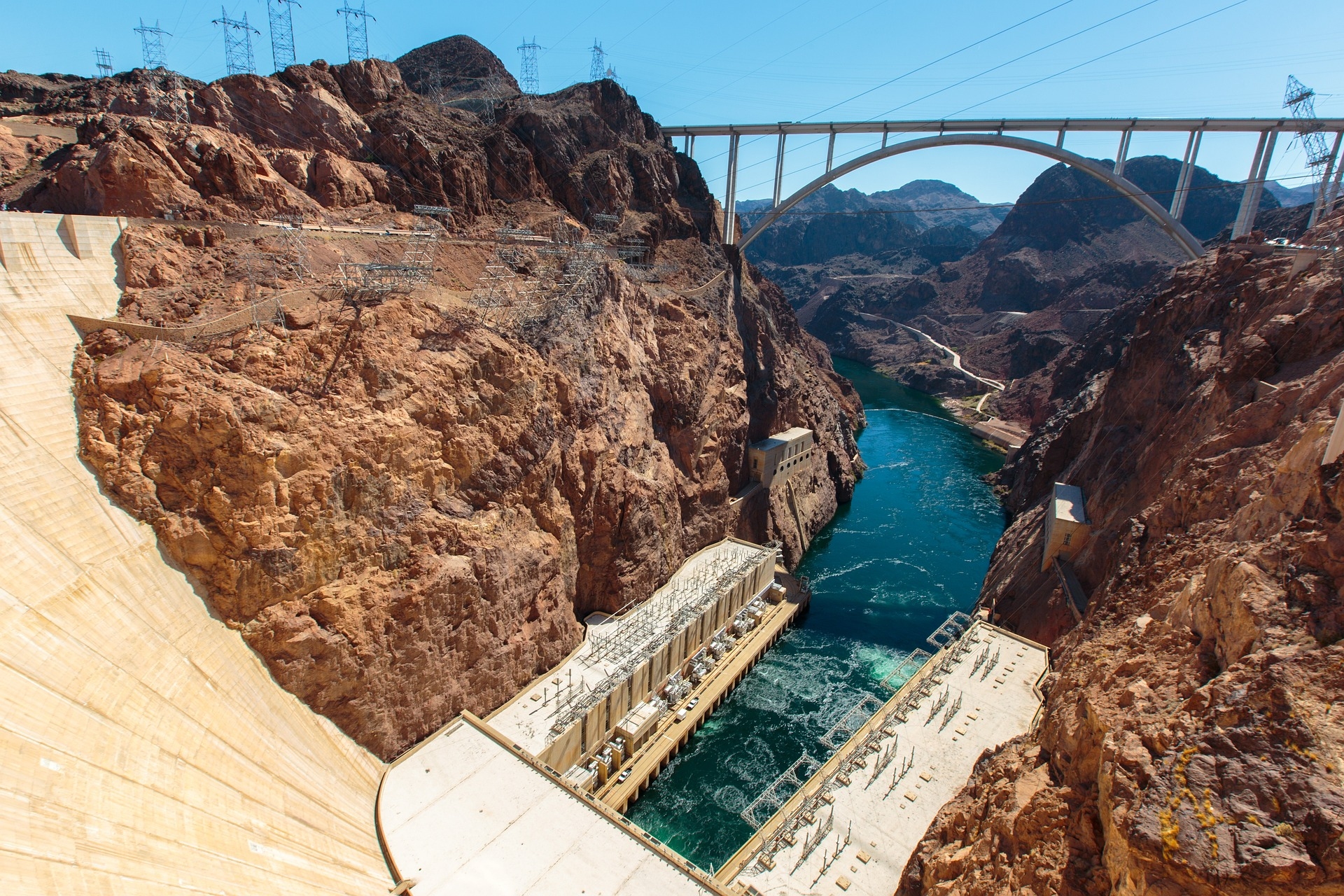 Hoover-Dam-Nevada stunning shot of the dam