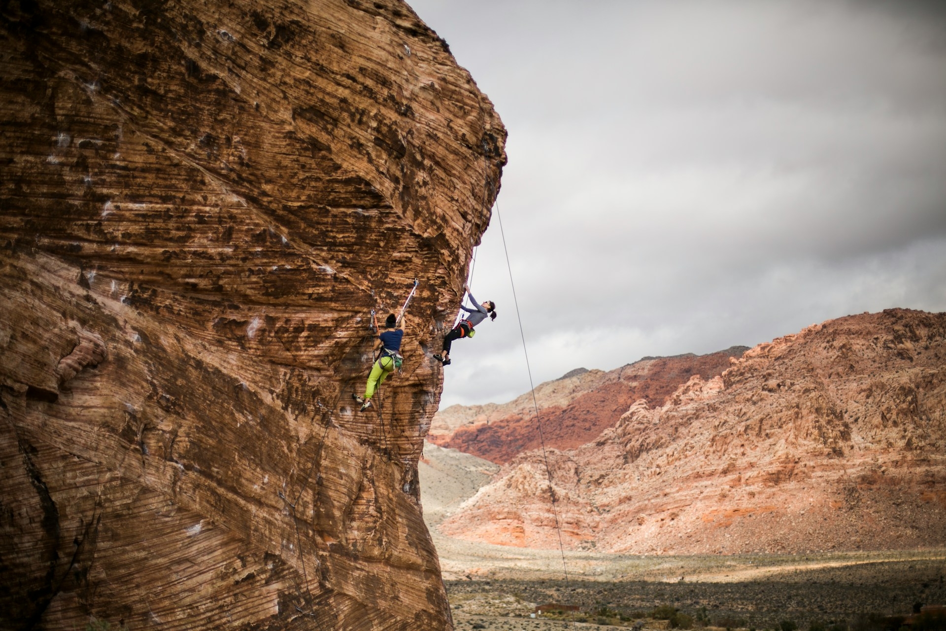 Rock climbing Red Rock Canyon Nevada