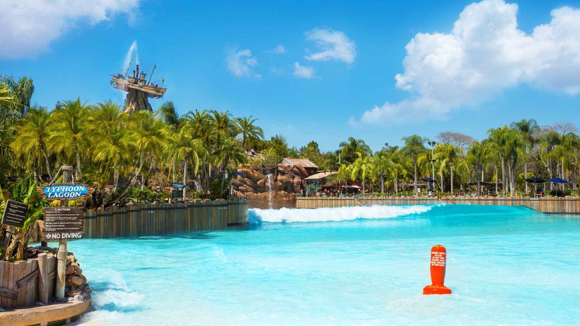 Typhoon Lagoon surf pool fun swimming & rides