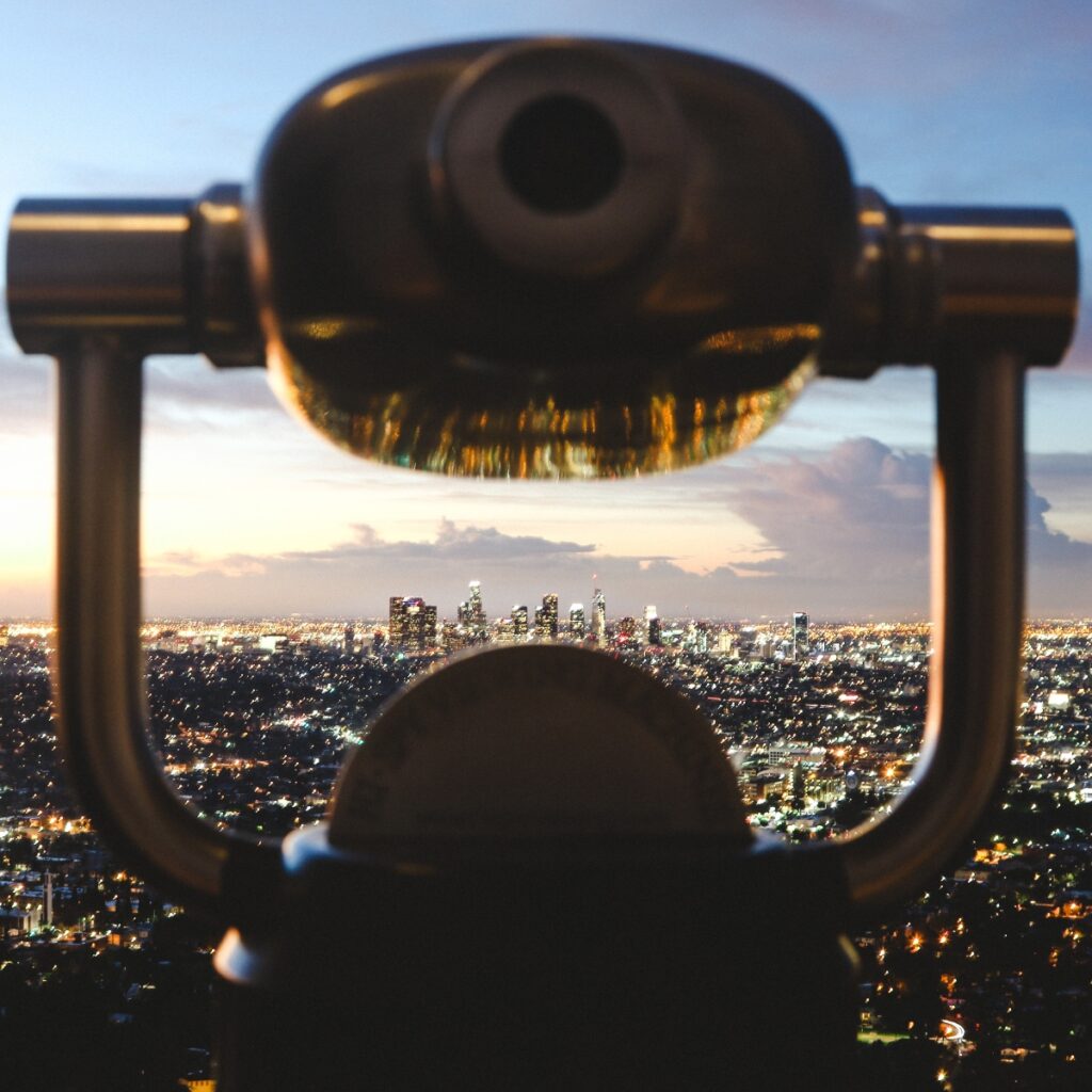 View of LA from Griffith Park Observatory