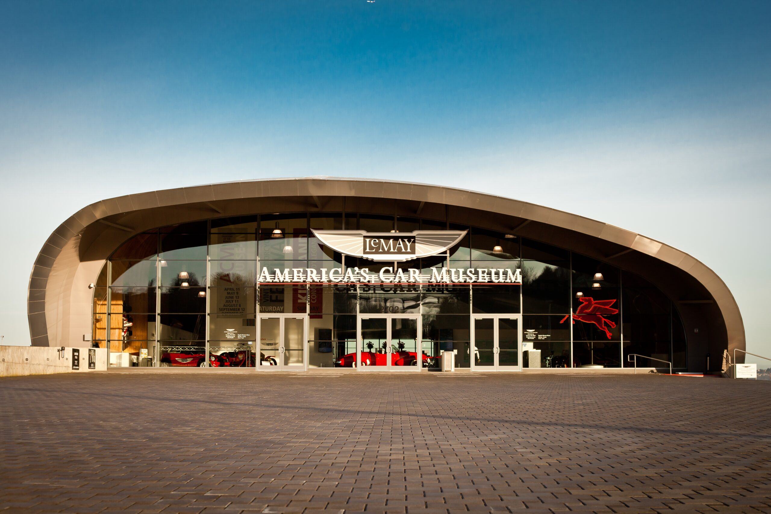 Americas Car Museum Tacoma Main Entance Credit LeMay Car Museum scaled