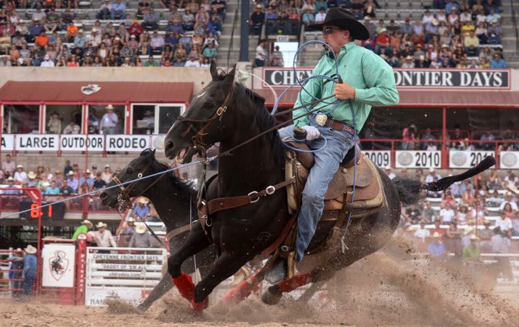 Cheyenne Frontier Days Rodeo Laramie County one of the largest Rodeos in the United States