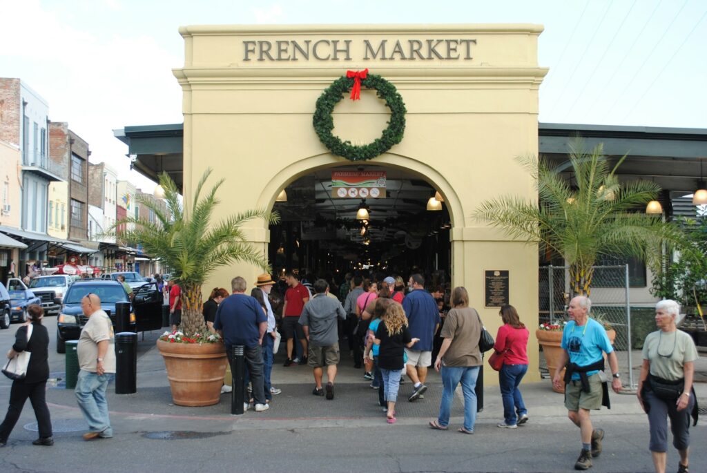 French Market New Orleans LA close to the Bourbon Street