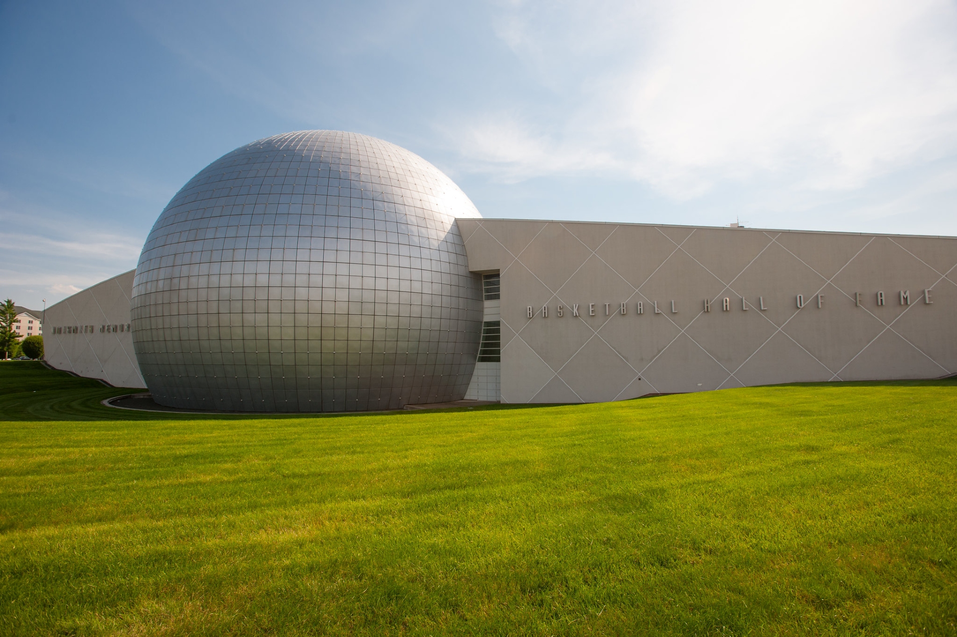 Naismith Memorial Basketball Hall of Fame_Springfield outside view of the museum