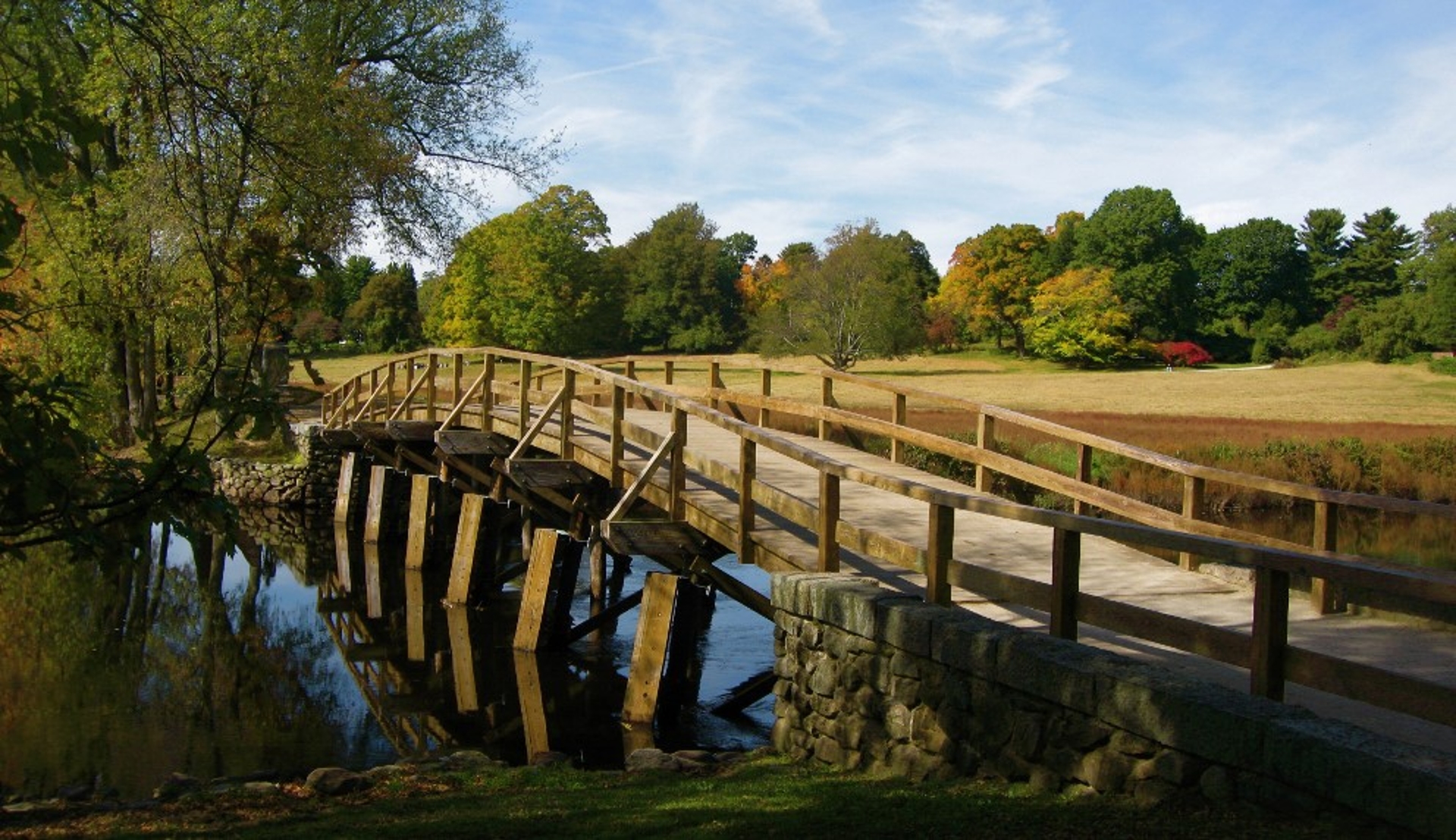 Old North Bridge Concord_Minute Man National Park a significant bridge in the past of Massachusetts