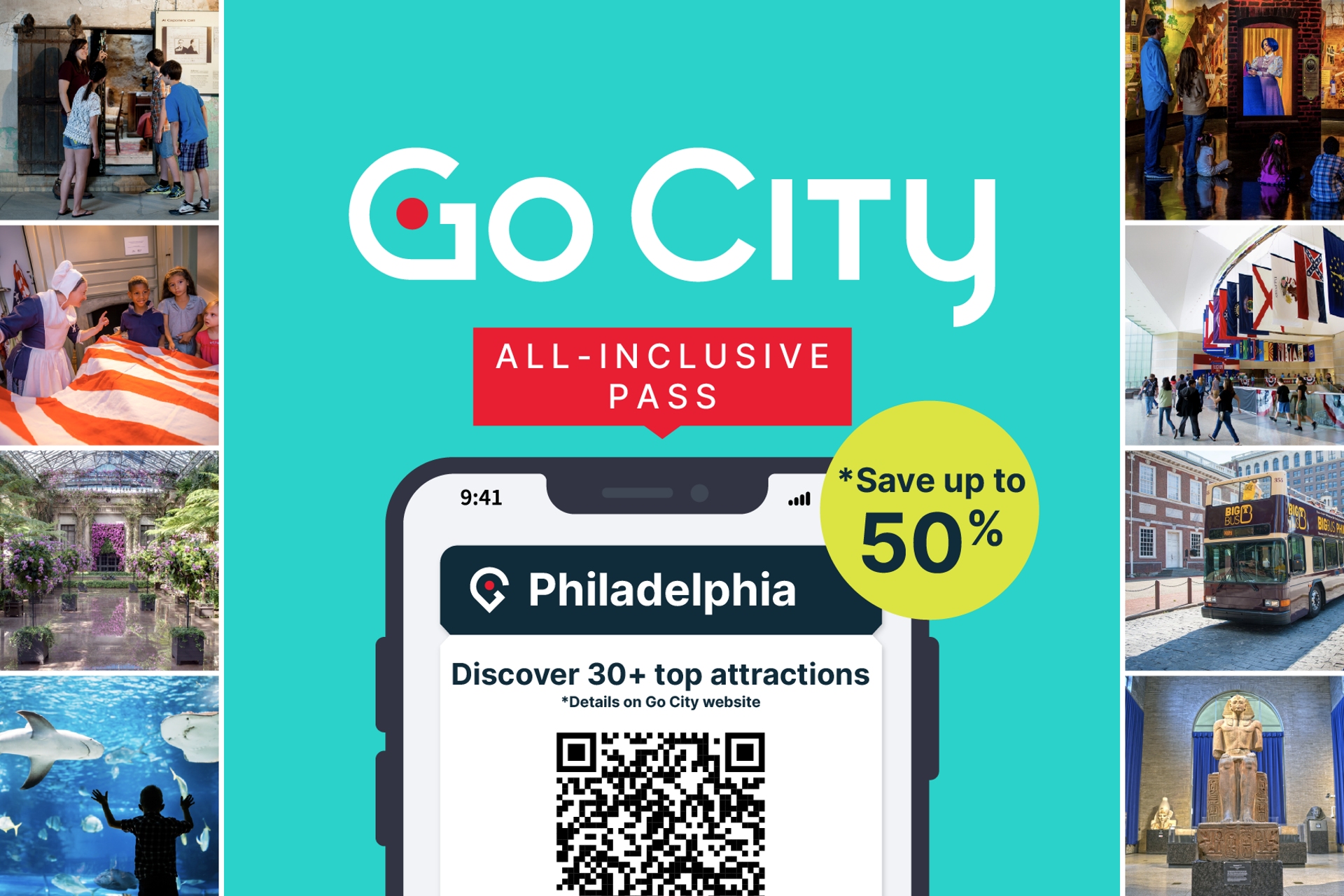 Philadelphia - Go City Pass save up to 50 % off attractions in the state