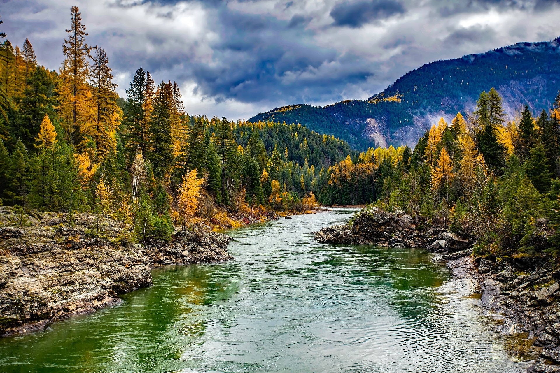 River Glacier National Park Montana Image by 12019 from