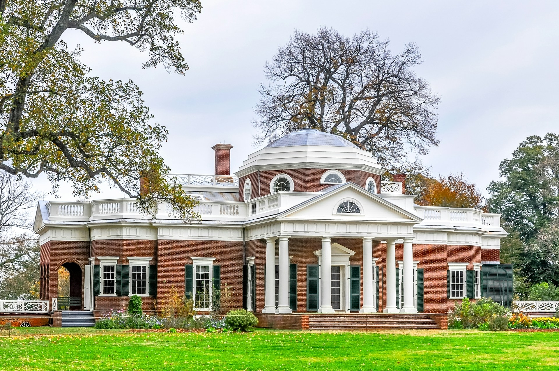 Thomas Jefferson's Monticello, Charlottesville Virginia historical building preserved by the United States