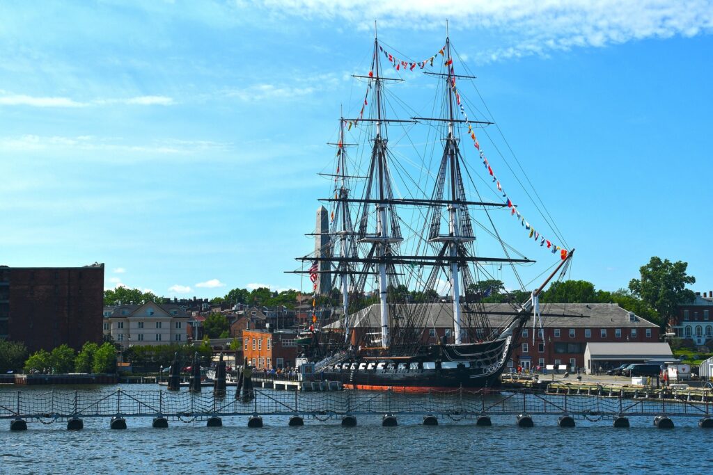 USS-Constitution-Boston Massachusetts docked in Boston