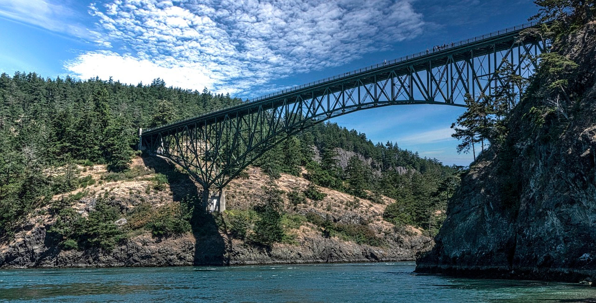 Whidbey Island Bridge Seattle WA Image by Ken Haines from