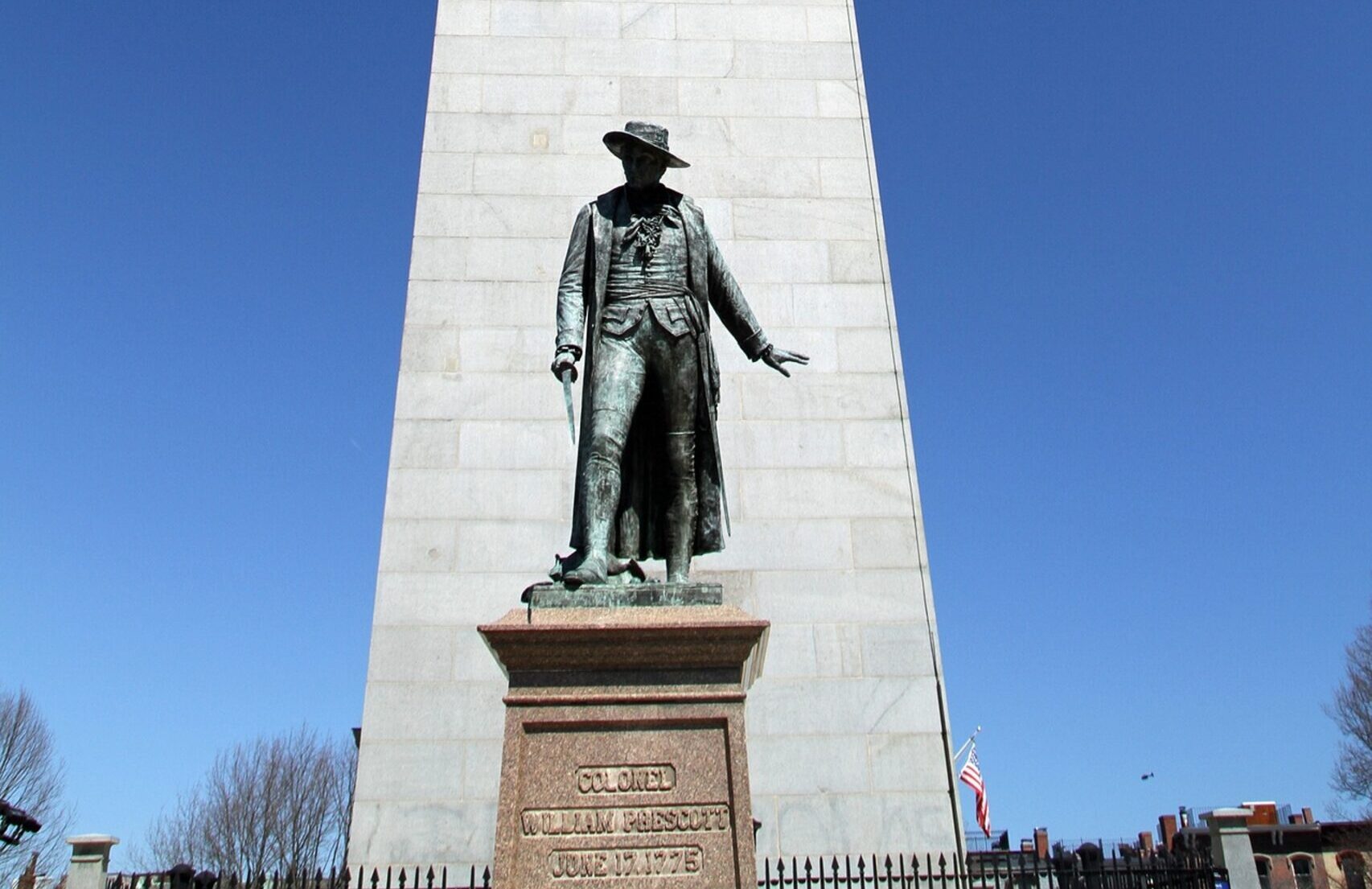 granite-obelisk-Bunker Hill Monument in Massachusetts