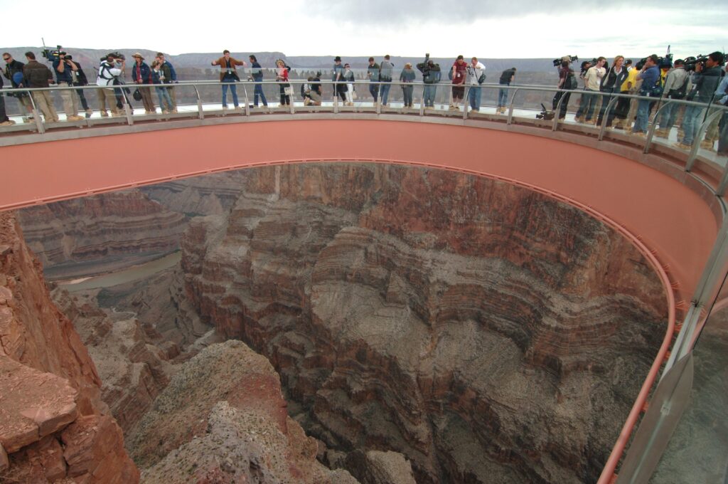 Skywalk West Rim Grand Canyon with see through floor