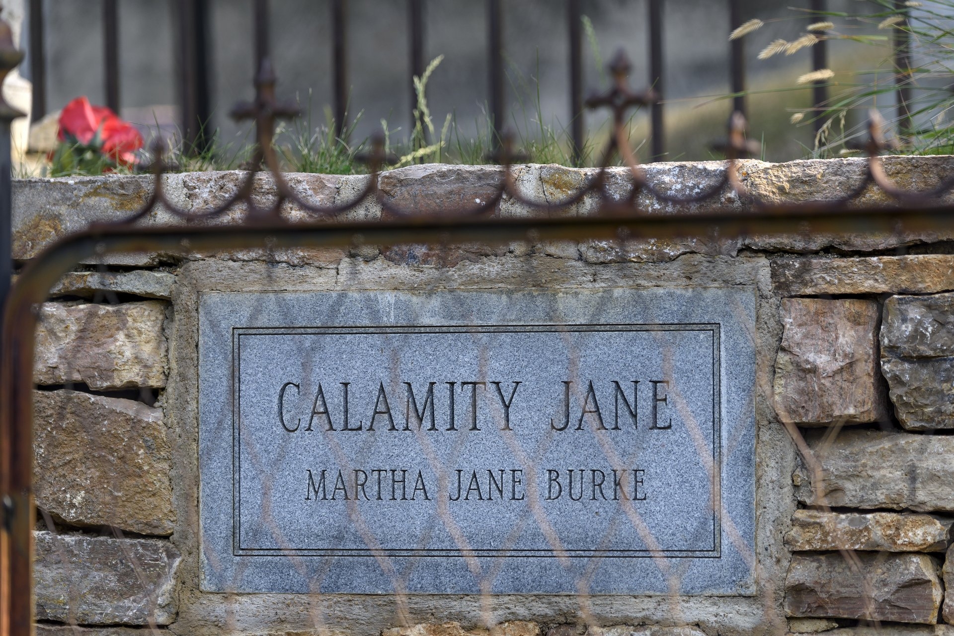 Calamity Jane Mt Moriah Deadwood South Dakota at her gravesite