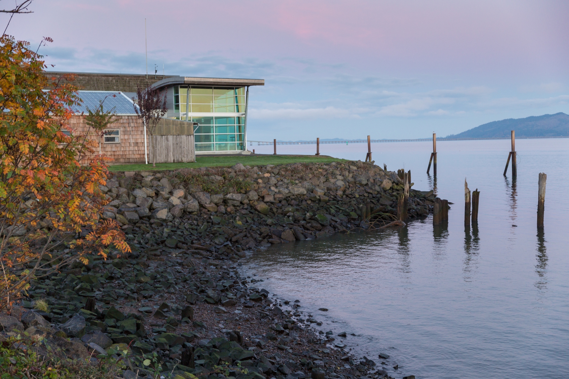External view of the Columbia River Maritime Museum in Astoria