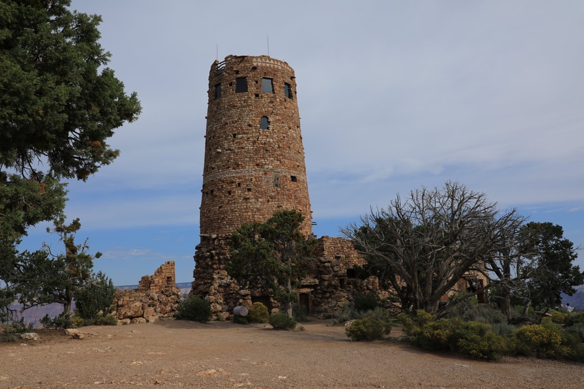 Desert View Watchtower Grand Canyon made of stone